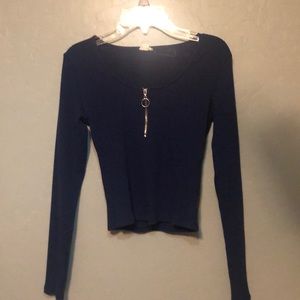 A navy blue shirt from Garage